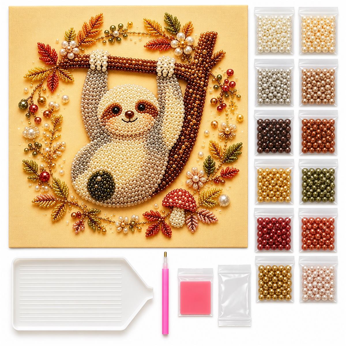 Autumn Sloth Branch — kit image