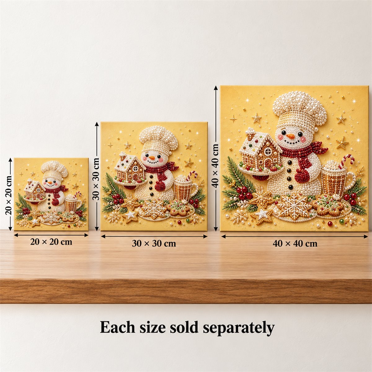 Chef Snowman Gingerbread House — size image