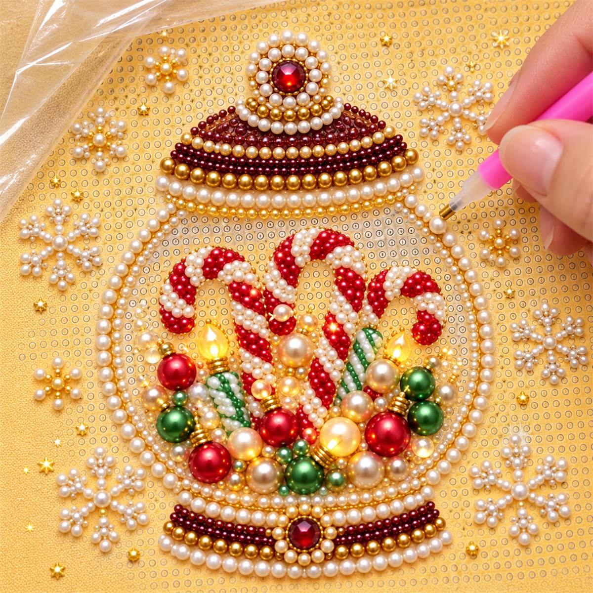 Christmas Candy Jar — process image