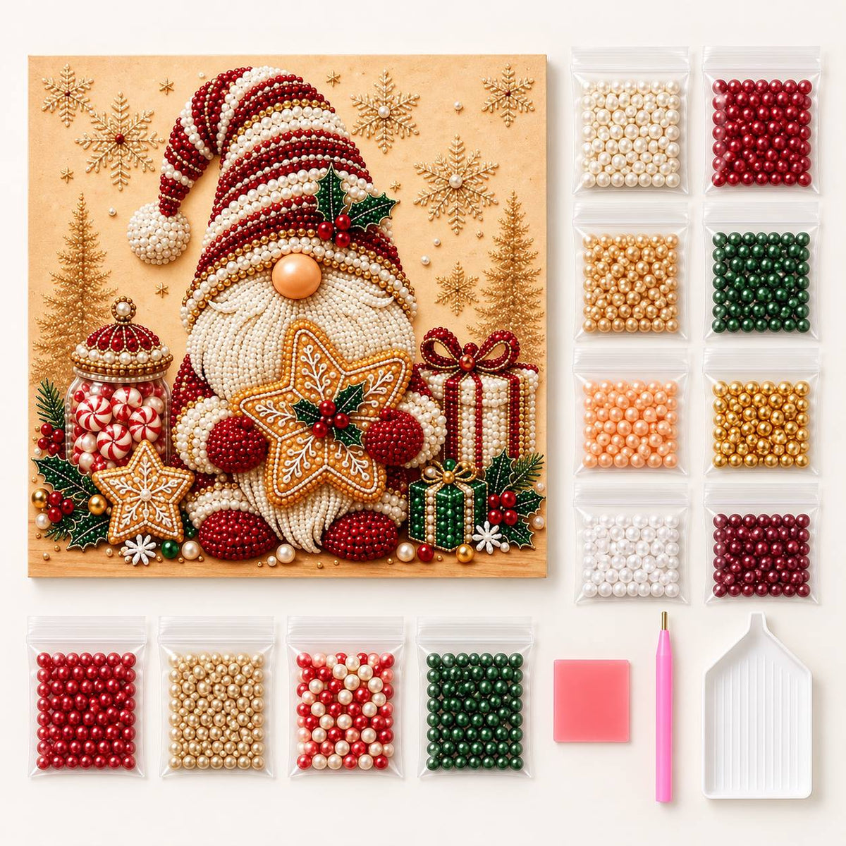 Christmas Gnome Gingerbread Star — kit image