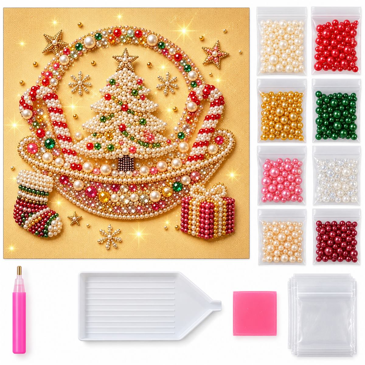 Christmas Tree Snow Globe — kit image