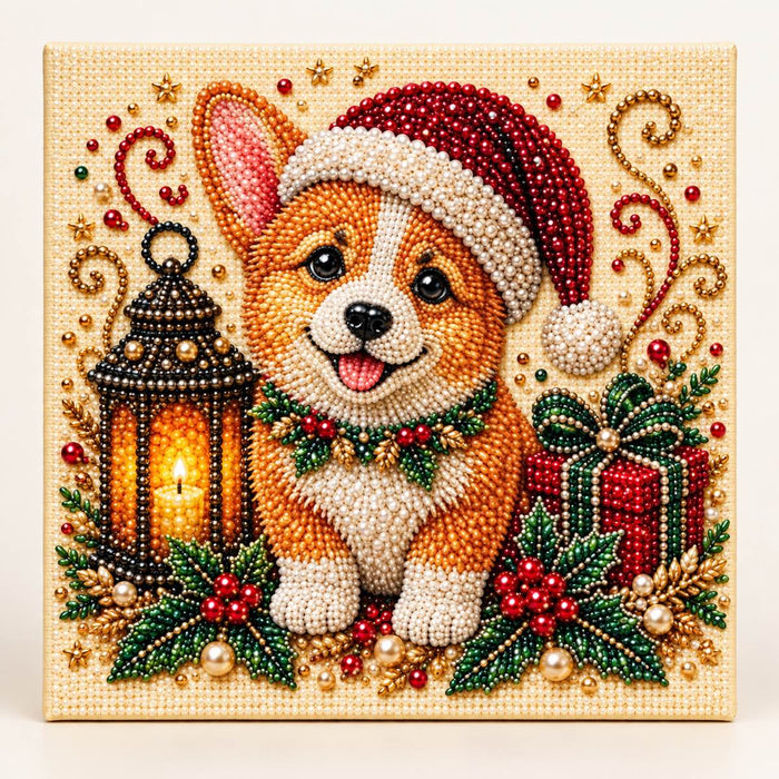 Corgi Christmas Lantern — hero image