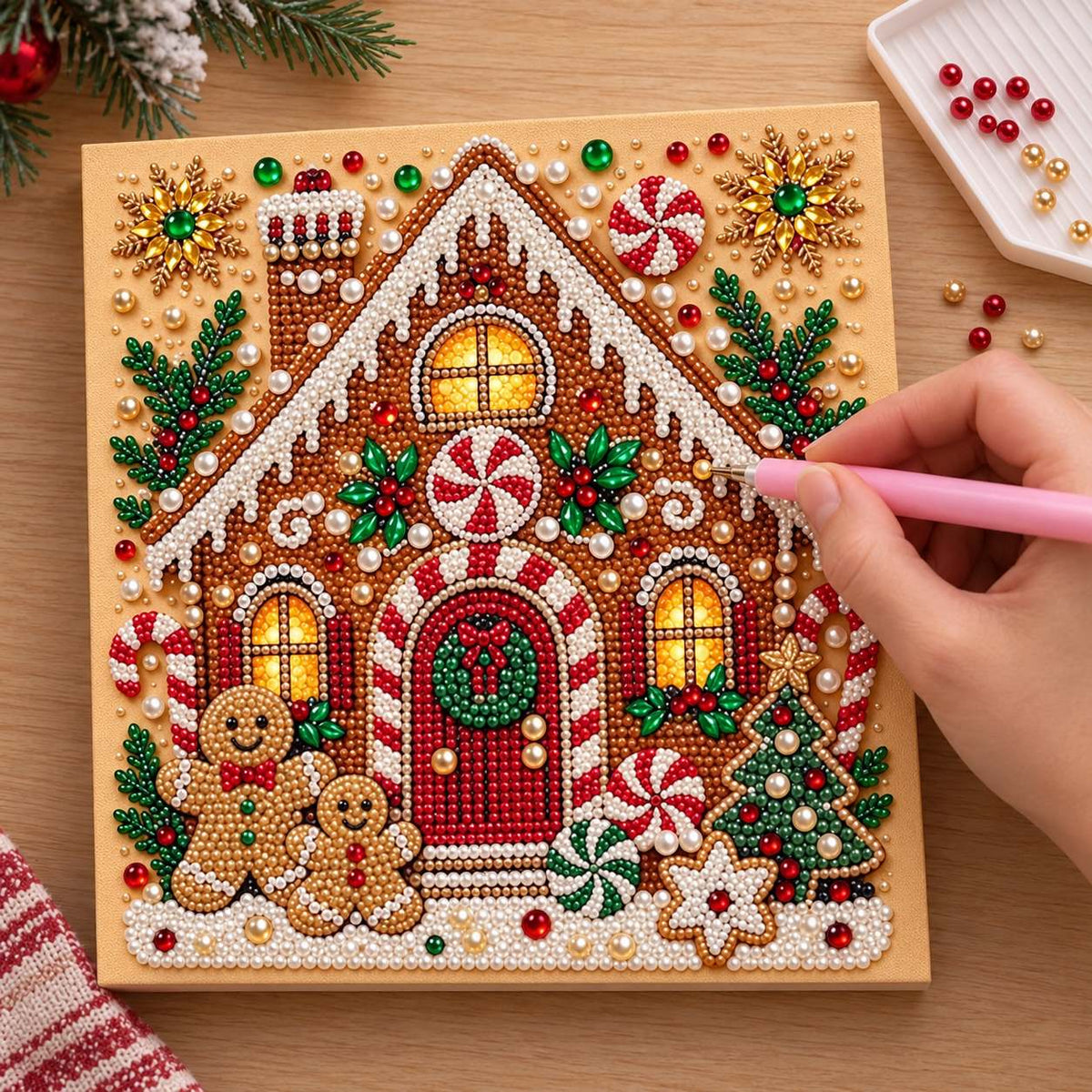 Gingerbread House Christmas — process image