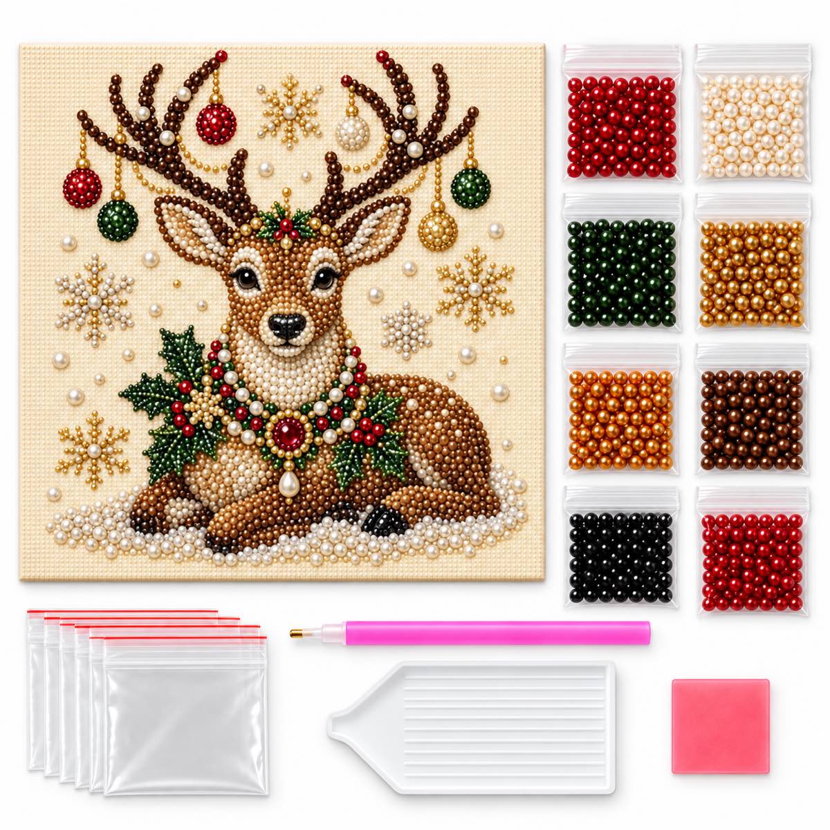Jeweled Reindeer Christmas — kit image