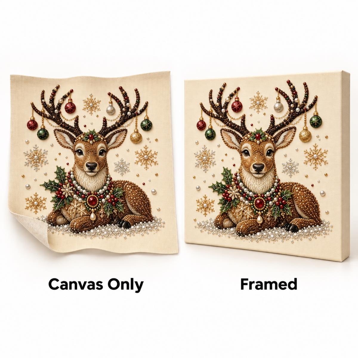 Jeweled Reindeer Christmas — style image
