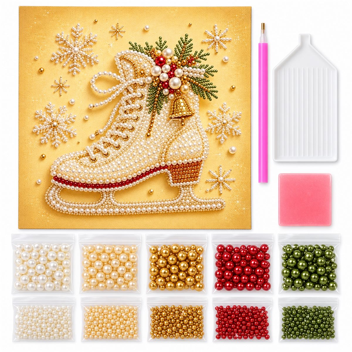 Pearl Ice Skate Bell — kit image