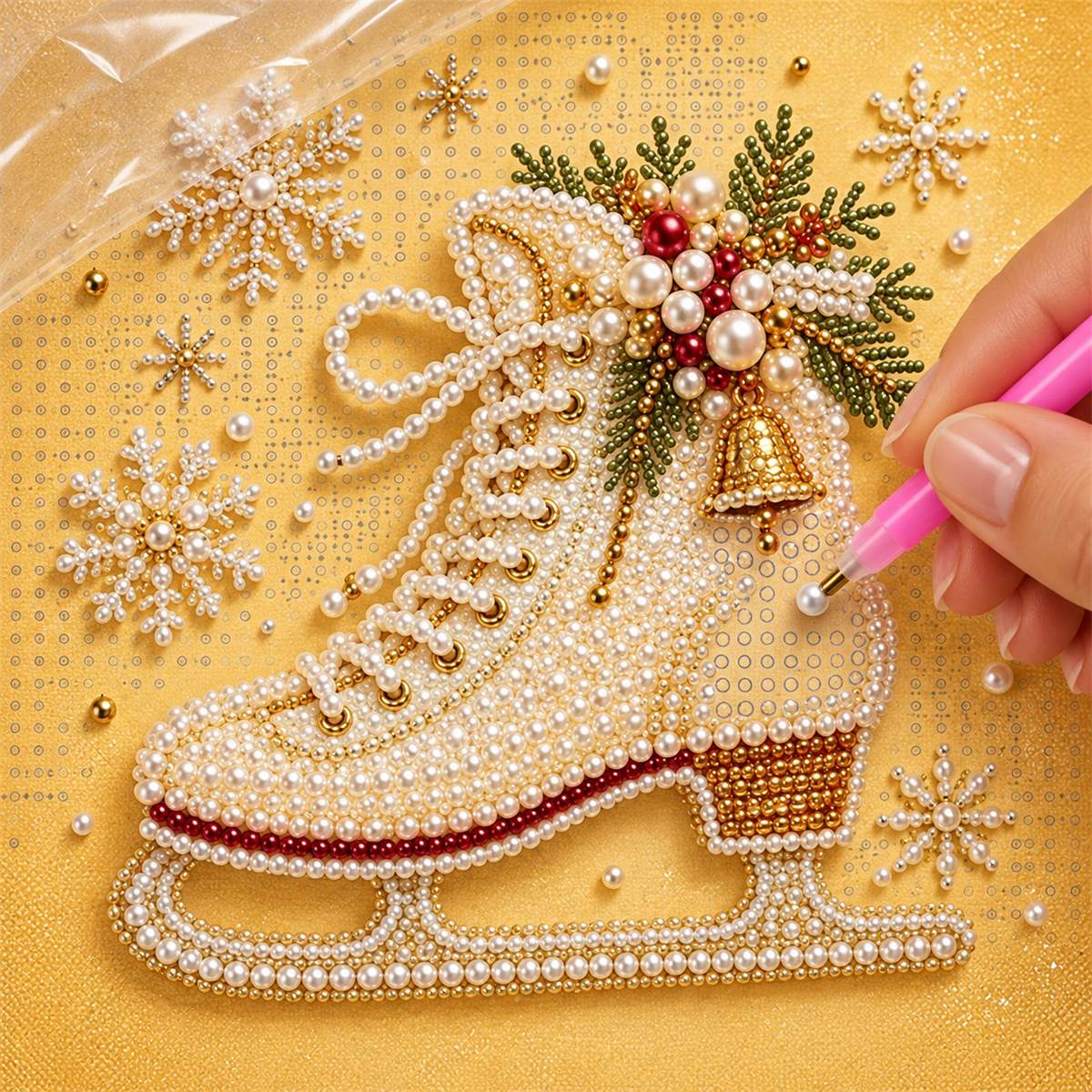 Pearl Ice Skate Bell — process image