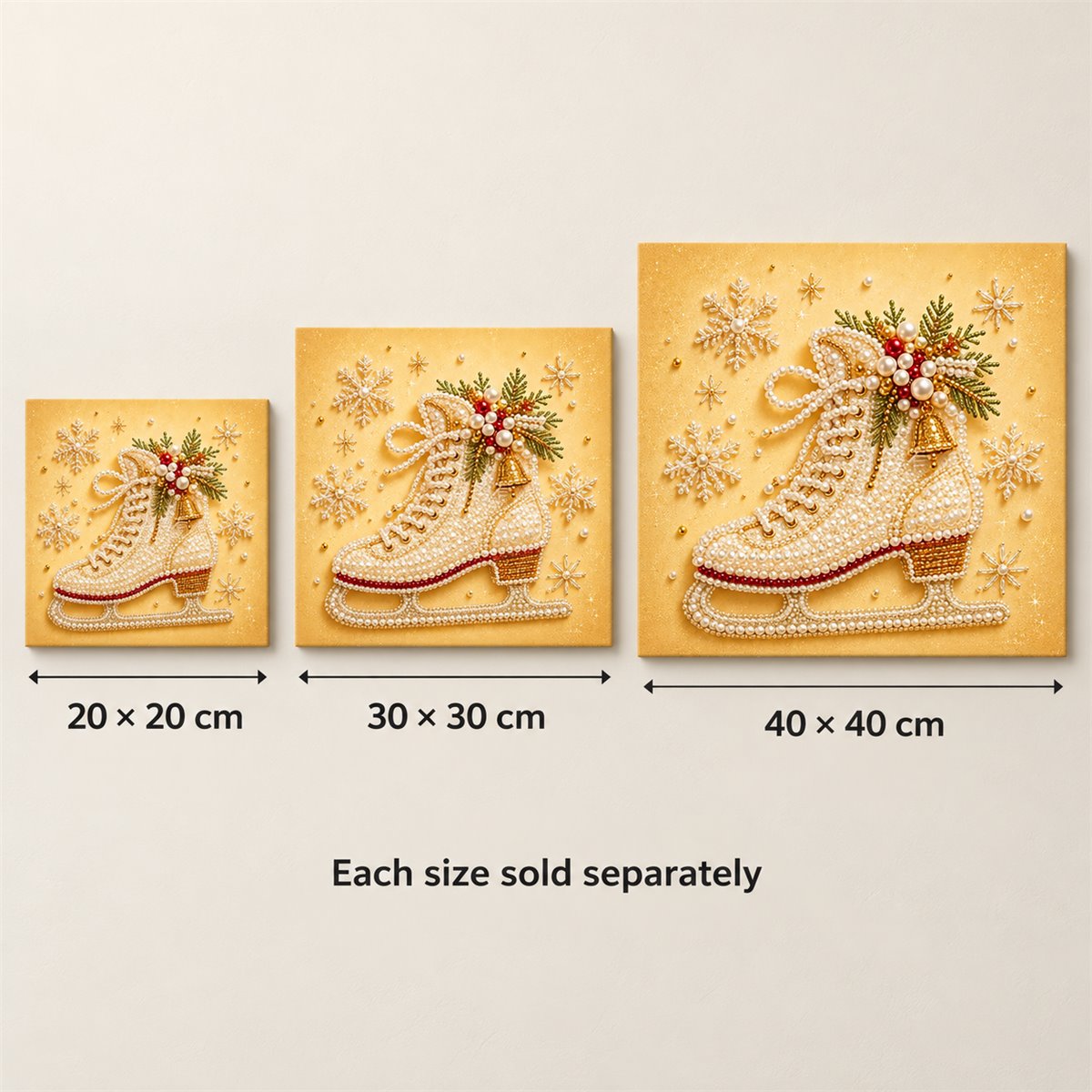 Pearl Ice Skate Bell — size image