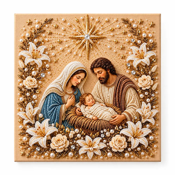 Holy Family Nativity Pearl Diamond Painting Kit hero image