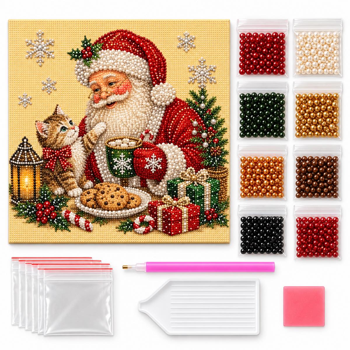 Santa Cat Christmas — kit image
