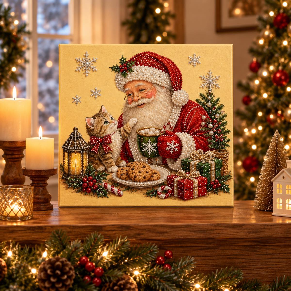 Santa Cat Christmas — room image