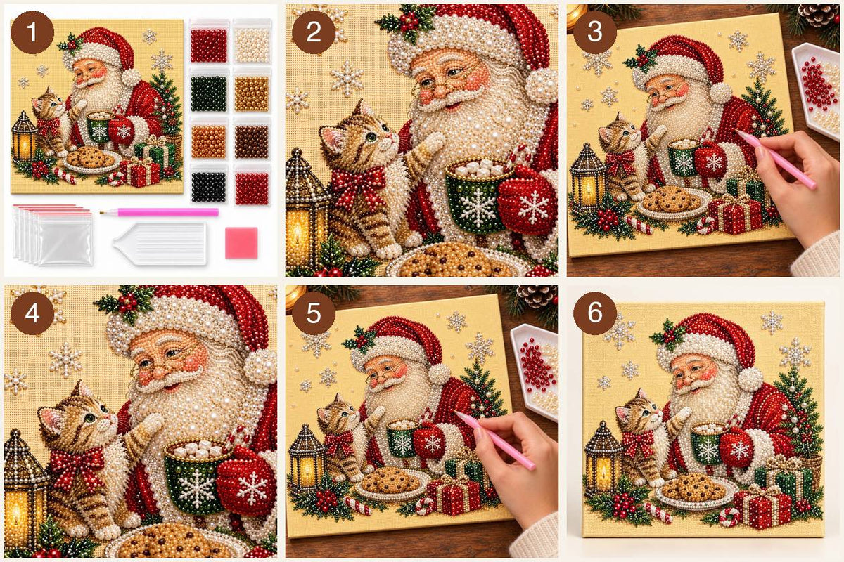 Santa Cat Christmas — tutorial image