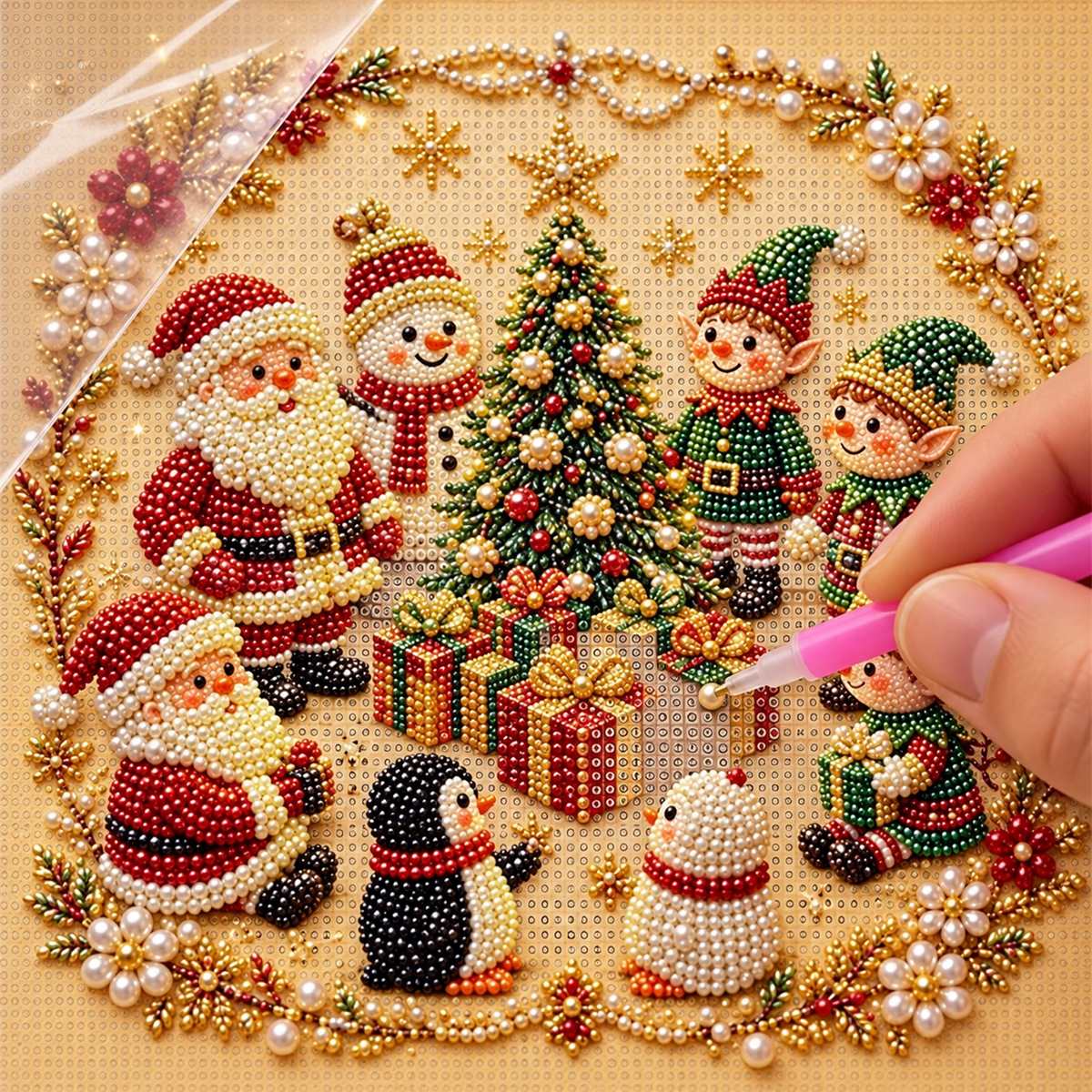 Santa Elves Christmas Tree Party — process image