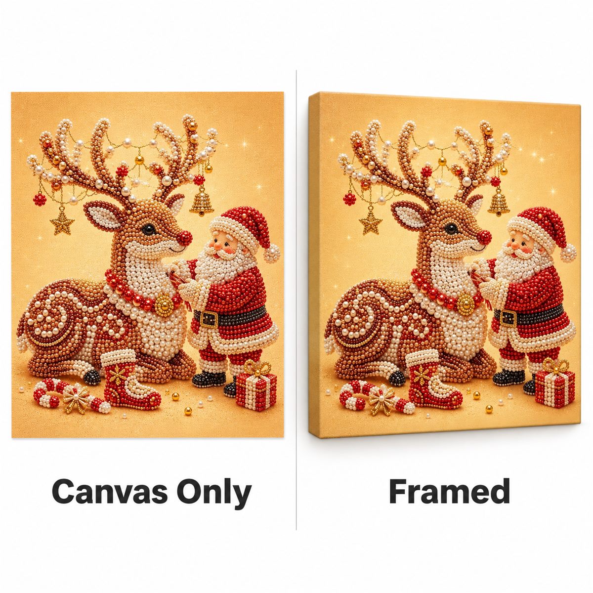 Santa Reindeer Hug — style image