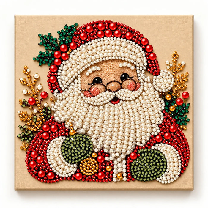 Santa With Glasses pearl painting kit – hero image