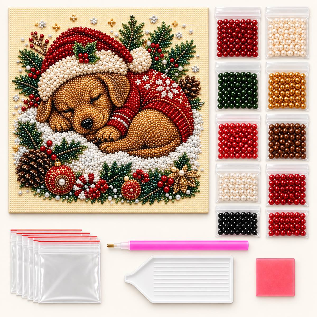 Sleeping Puppy Christmas — kit image