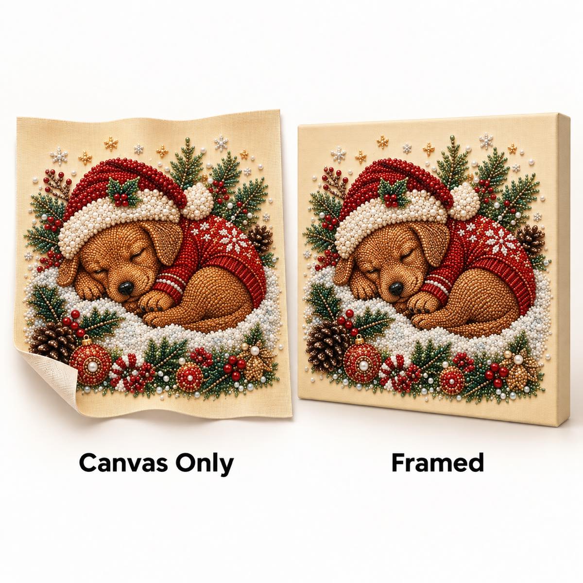 Sleeping Puppy Christmas — style image
