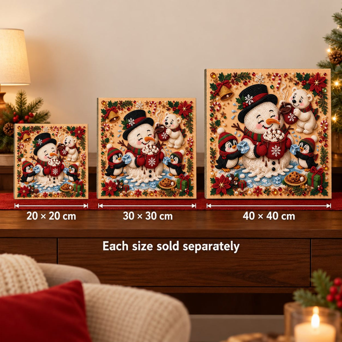 Snowman Hot Cocoa Friends — size image
