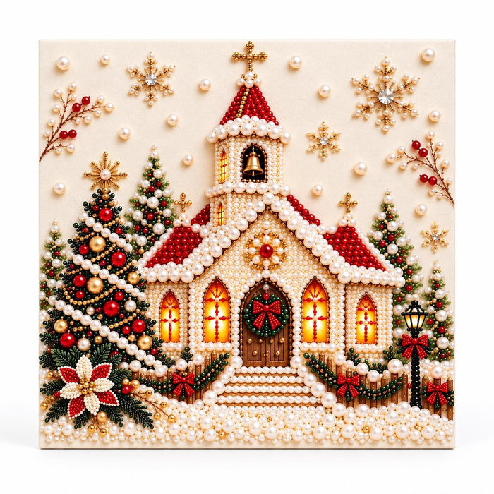 Snowy Christmas Church — hero image