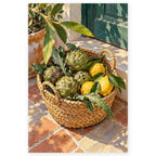 `01-artichokes-lemons-market-basket-hero.webp` — Full Artichokes Lemons Market Basket paint by numbers artwork on a clean white square, complete design shown at its original proportions with a subtle soft shadow.