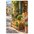 `01-corner-grocer-wooden-crates-hero.webp` — Full Corner Grocer Wooden Crates paint by numbers artwork on a clean white square, complete design shown at its original proportions with a subtle soft shadow.