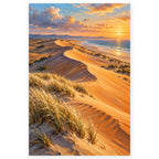 Desert Dune Grass paint by numbers artwork on a front-facing canvas against a white background