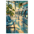 `01-laundromat-night-blue-chairs-hero.webp` — Full Laundromat Night Blue Chairs paint by numbers artwork on a clean white square, complete design shown at its original proportions with a subtle soft shadow.