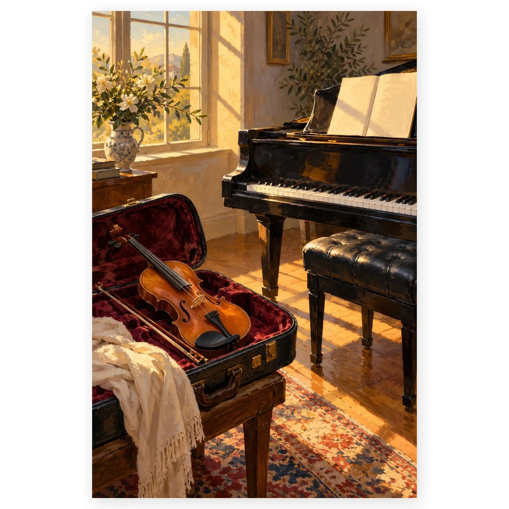 `01-music-practice-room-violin-hero.webp` — Full Music Practice Room Violin paint by numbers artwork on a clean white square, complete design shown at its original proportions with a subtle soft shadow.
