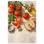`01-olive-oil-tomato-bread-still-life-hero.webp` — Full Olive Oil Tomato Bread Still Life paint by numbers artwork on a clean white square, complete design shown at its original proportions with a subtle soft shadow.