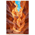 Red Rock Slot Canyon paint by numbers artwork on a front-facing canvas against a white background