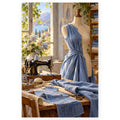 `01-sewing-room-blue-linen-hero.webp` — Full Sewing Room Blue Linen paint by numbers artwork on a clean white square, complete design shown at its original proportions with a subtle soft shadow.