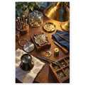 `01-watchmaker-workbench-window-hero.webp` — Full Watchmaker Workbench Window paint by numbers artwork on a clean white square, complete design shown at its original proportions with a subtle soft shadow.
