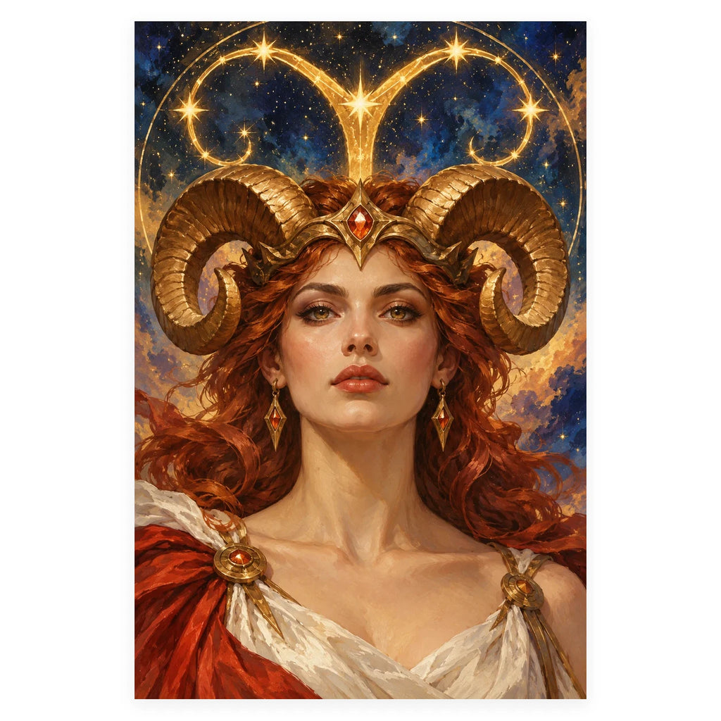 Complete original Aries Red Star Mountain Ridge artwork centered on a white 1:1 background with the original proportions preserved.