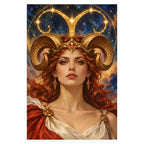 Complete original Aries Red Star Mountain Ridge artwork centered on a white 1:1 background with the original proportions preserved.