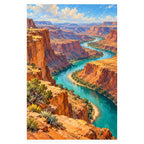 Canyon River Switchback completed artwork on a clean white background