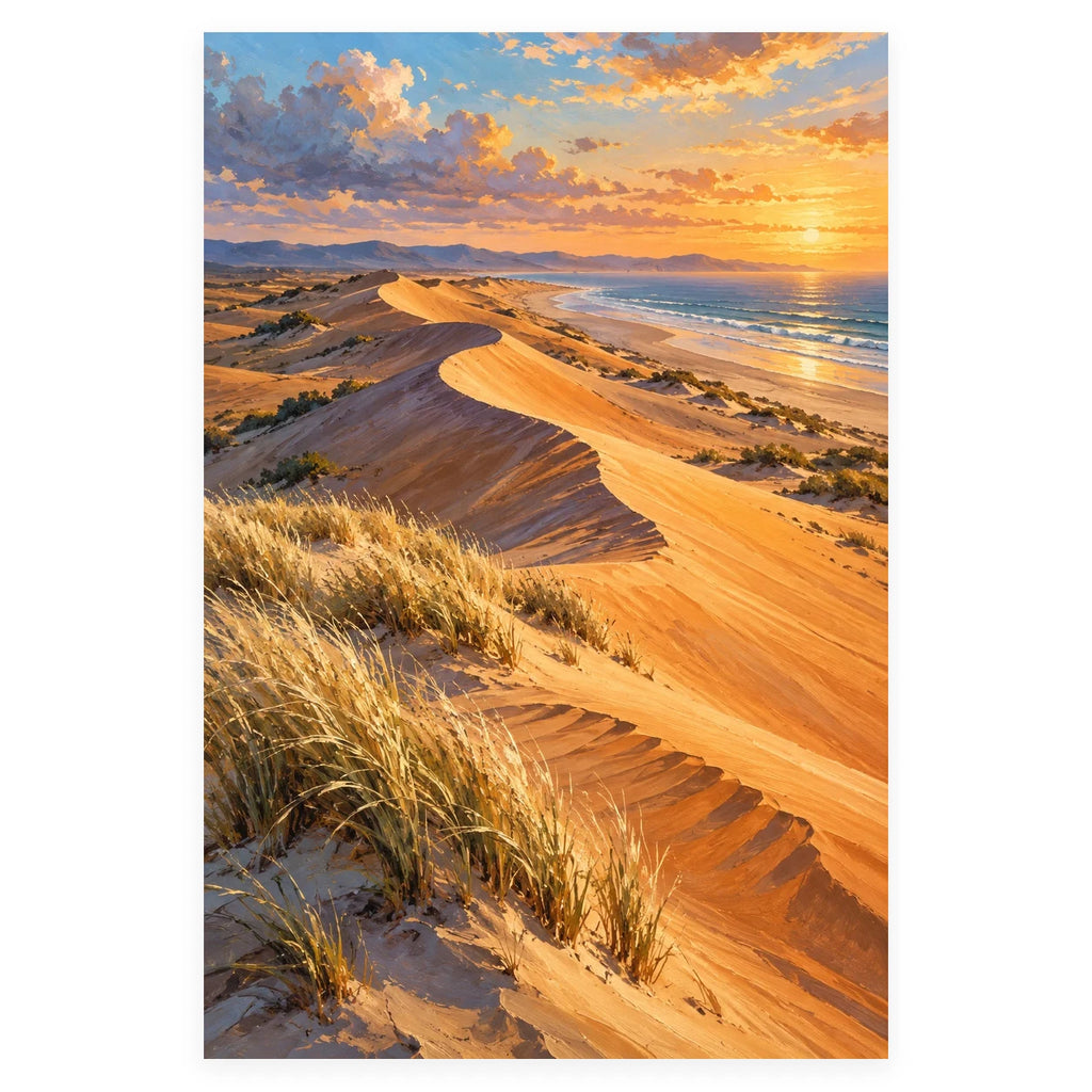 Desert Dune Grass completed artwork on a clean white background