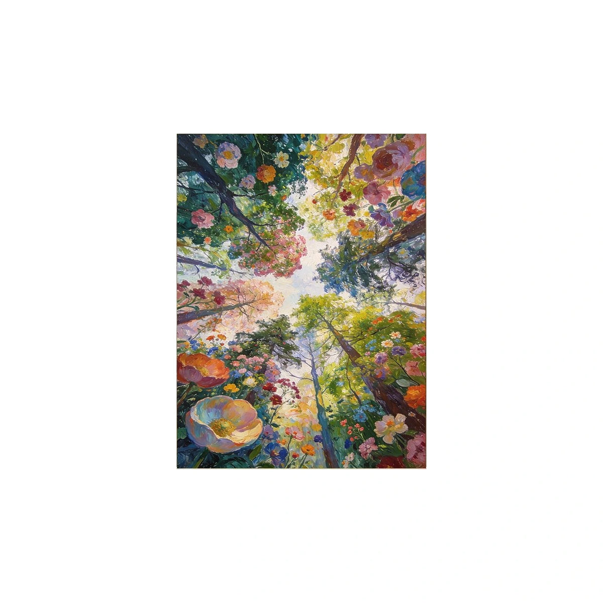 Flowering Tree Canopy completed original artwork on a clean white background