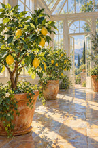 Completed Glasshouse Citrus Saplings artwork on a clean white background
