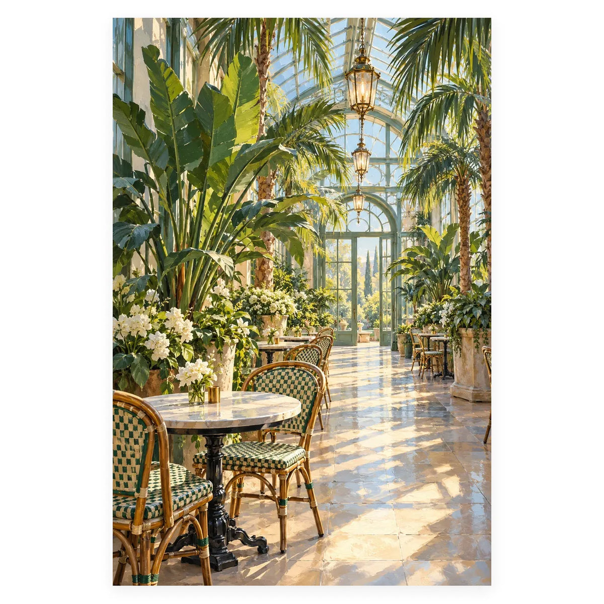 `02-greenhouse-cafe-empty-tables-original-white-background.webp` — Complete original Greenhouse Cafe Empty Tables artwork centered on a white 1:1 background with the original proportions preserved.