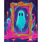 Luminous Phantom Frame paint by numbers original artwork