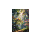 Moonlit Blossom Garden Path completed original artwork on a clean white background