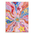 Pastel Butterfly Cosmic Burst completed artwork on a clean white background