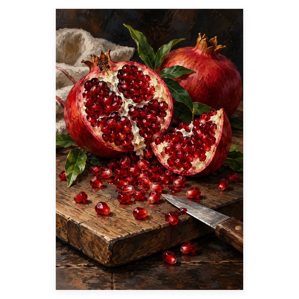 Complete original Pomegranate Seeds Dark Board artwork centered on a white background with the original proportions preserved.
