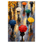 Complete original Spring Rain Parade Umbrellas artwork centered on a white 1:1 background with the original proportions preserved