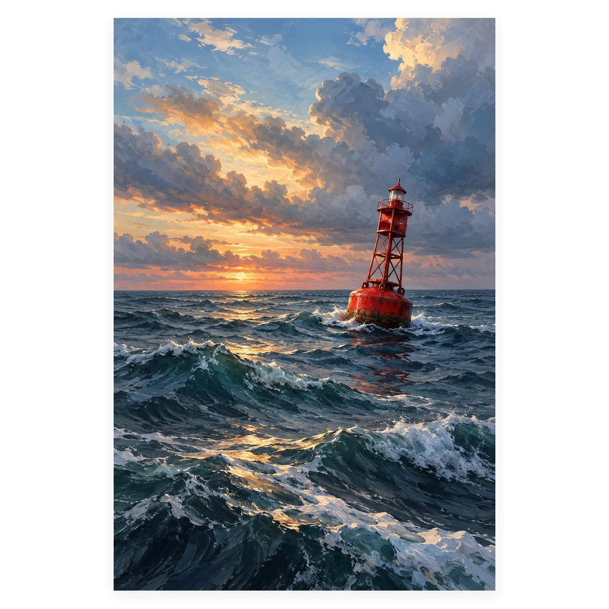 Storm Swell Buoy completed artwork on a clean white background