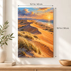 Desert Dune Grass shown in a styled room with 15.7 × 19.7 in and 40 × 50 cm dimensions