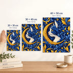 Celestial Moon Cat diamond painting size comparison