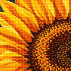 Diamond drill detail for Radiant Sunflower Glow Diamond Painting Kit