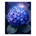 Original artwork for Blue Bloom Sphere Diamond Painting Kit on a white background