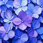 Diamond drill detail for Blue Bloom Sphere Diamond Painting Kit